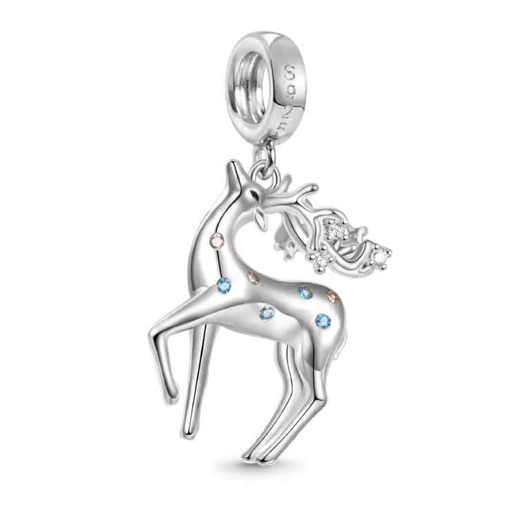 Gnoce Lovely Deer Pendant Dangle Charm