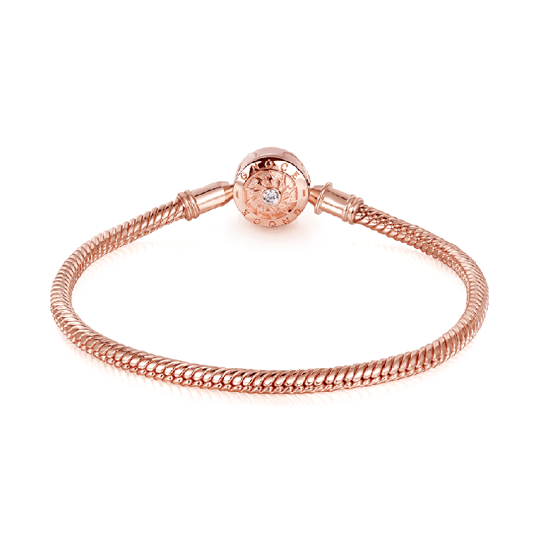 18K Rose Gold Plated Bracelets Causal 925 Sterling Silver