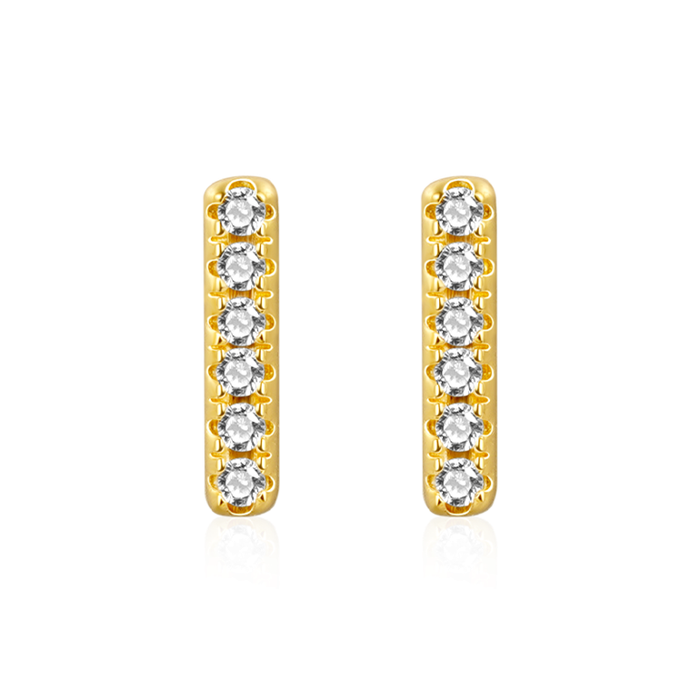 Gnoce Dainty Bar Stud Earrings