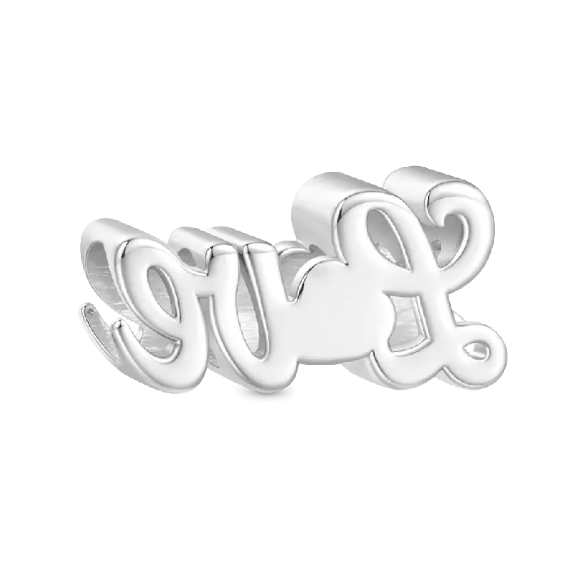 Gnoce Valentine's Day Glow-in-the-Dark Love Birthstone Charm