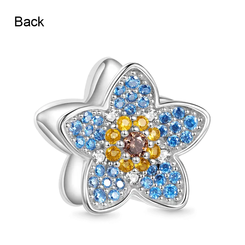 Gnoce Blooming Forget-Me-Not Flower Charm