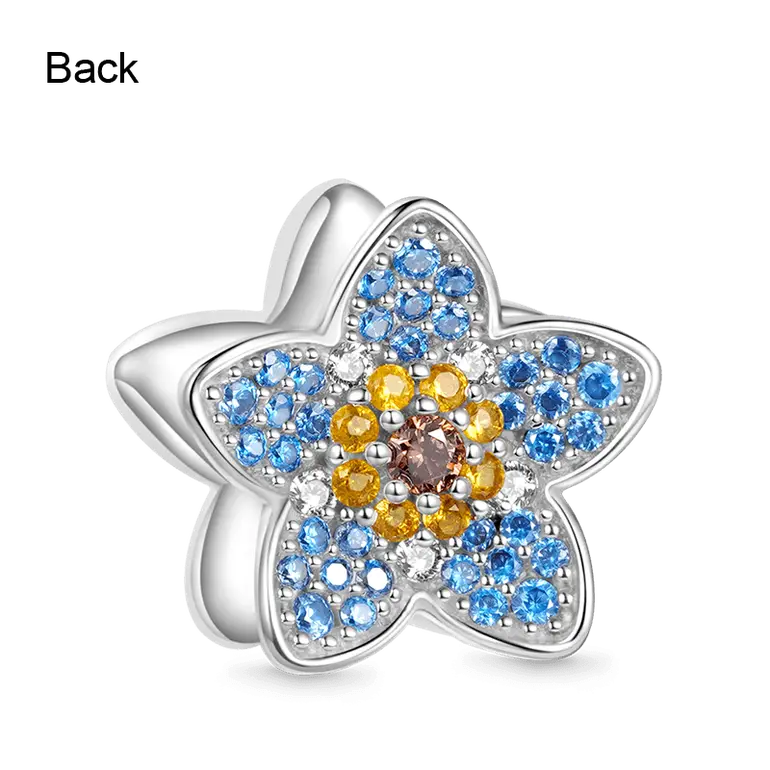 Gnoce Blooming Forget-Me-Not Flower Charm
