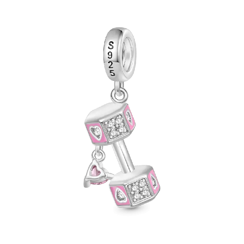 Gnoce Dumbbell Love Pendant Dangle Charm