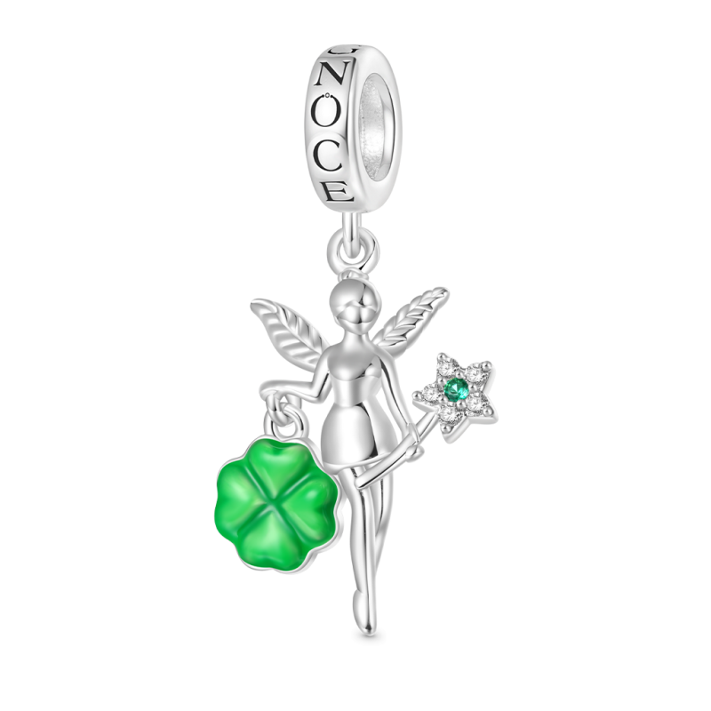 Gnoce Fairy Hand-held Glow-in-the-Dark Four-leaf Clover Pendant Dangle Charm