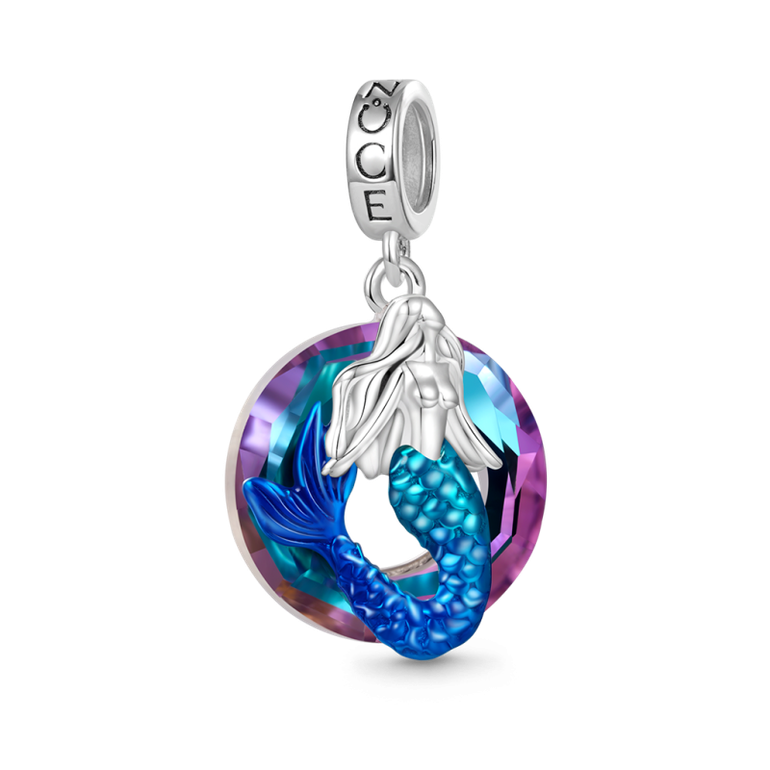 Gnoce Ring of Angels Mermaid Pendant Dangle Charm