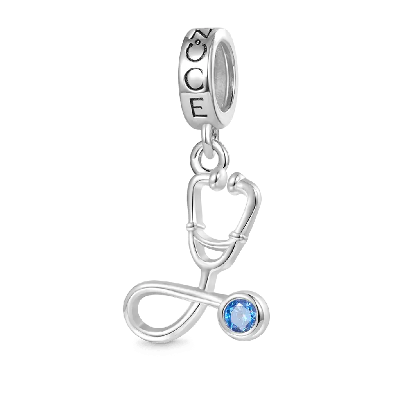Gnoce Stethoscope Pendant Dangle Charm