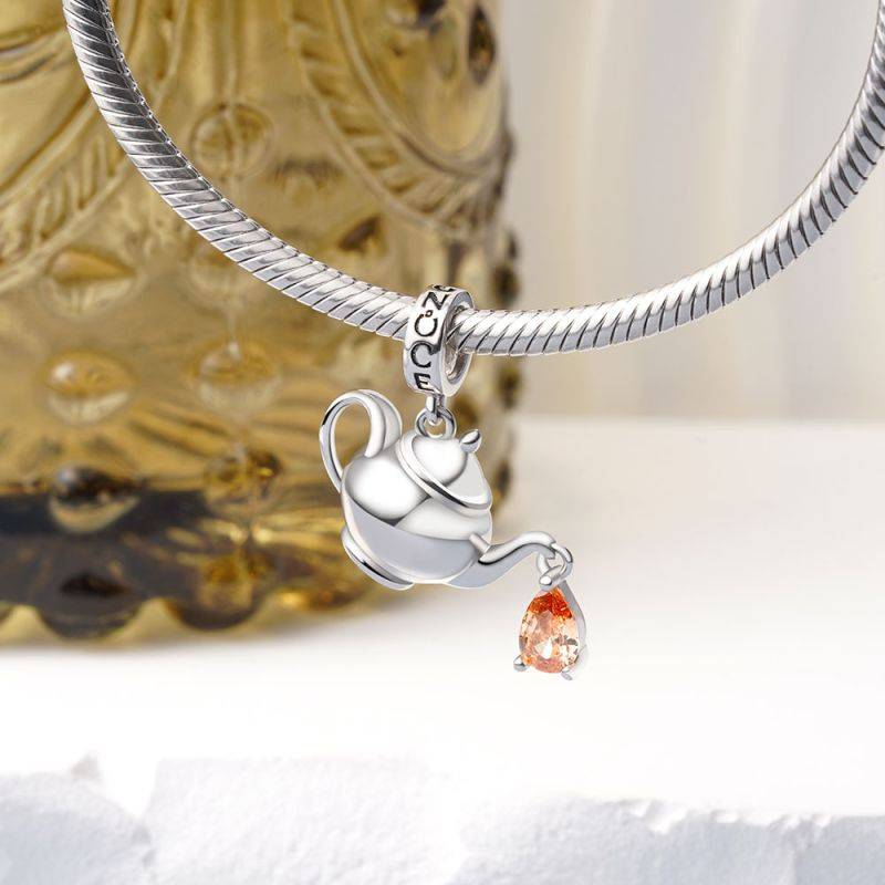 Gnoce Teapot Pendant Dangle Charm