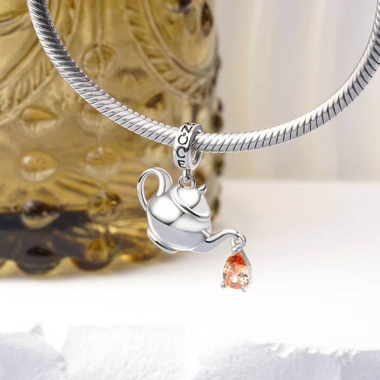 Gnoce Teapot Pendant Dangle Charm