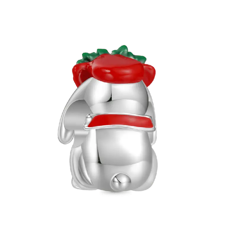 Gnoce Christmas Bunny Charm