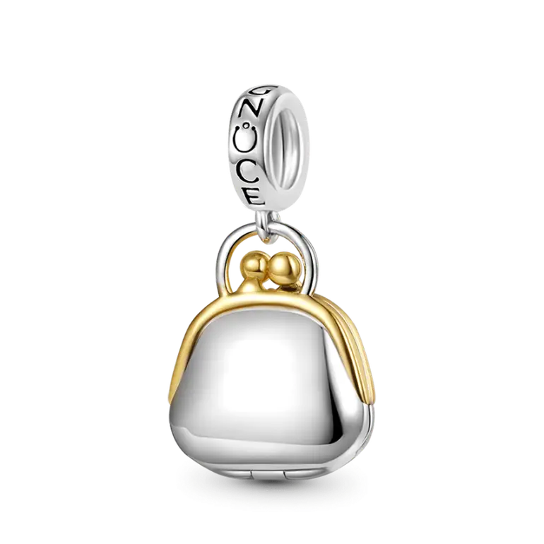 Gnoce Openable Purse & Lucky Penny Pendant Dangle Charm