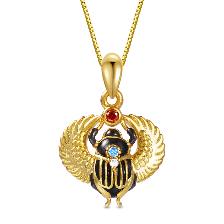 Gnoce Amulet Scarab Necklaces