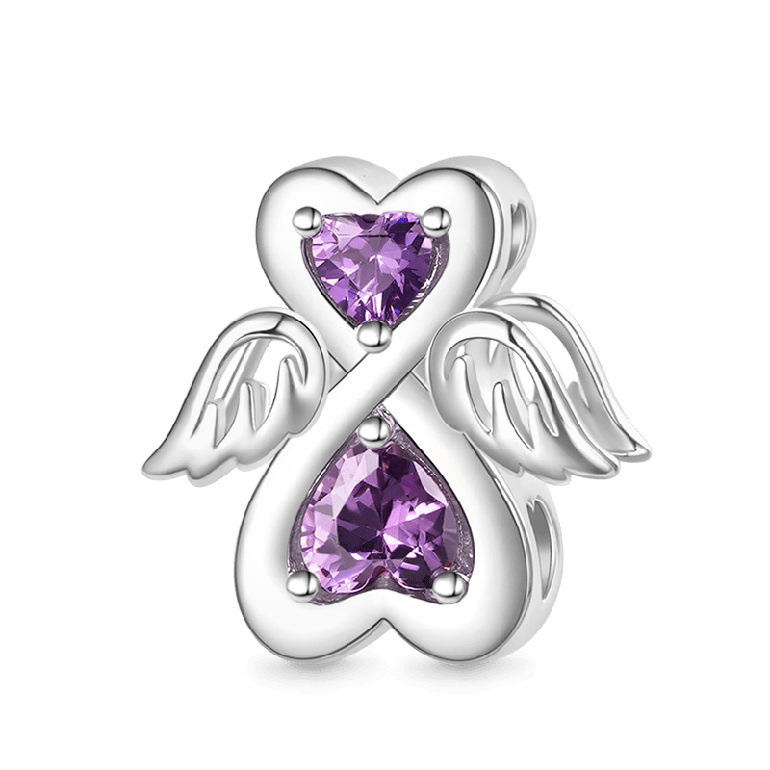 Gnoce Birthstone Angel Charm