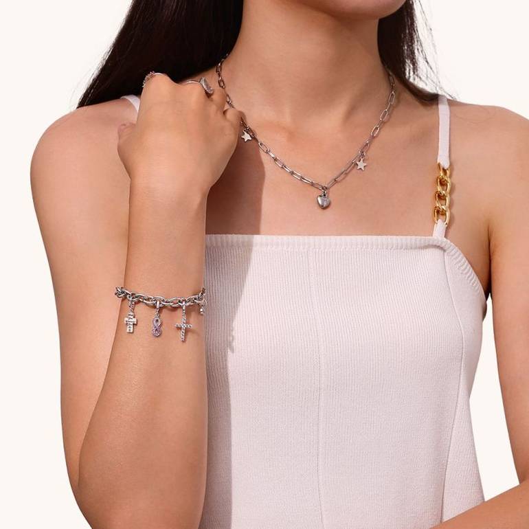 Gnoce Infinity Love Clasp Clusters Charm