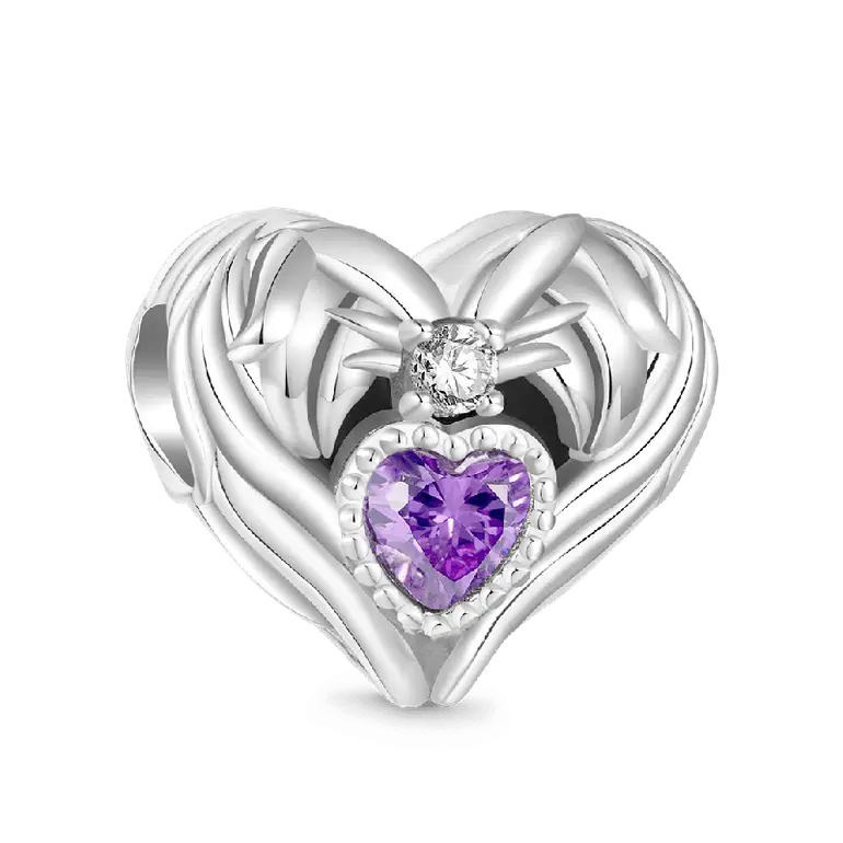 Gnoce Mother's Day Heart Birthstone Charm