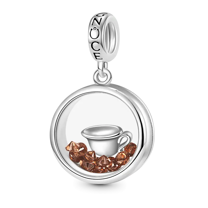 Gnoce Coffee Lover Pendant Dangle Charm