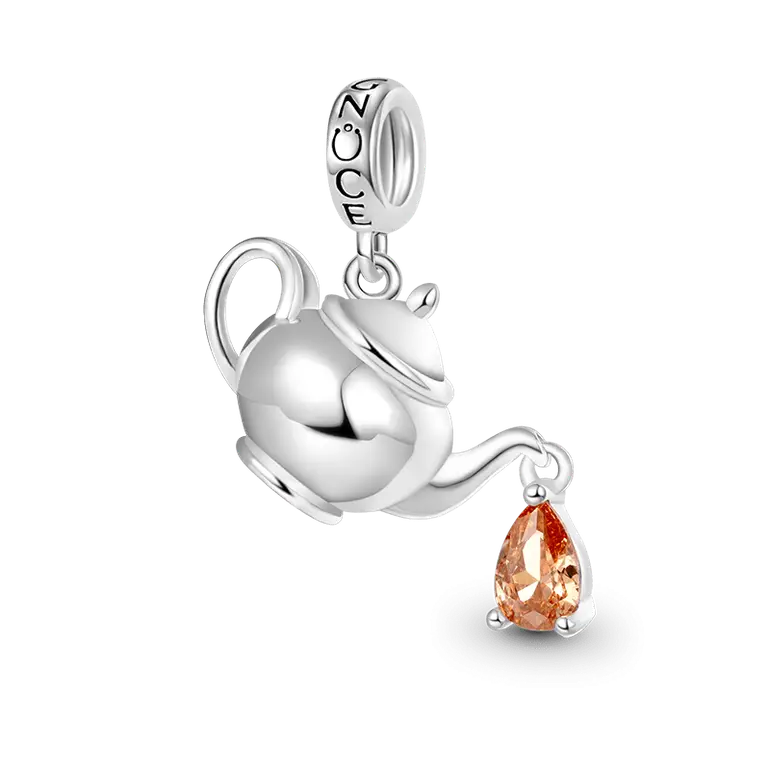 Gnoce Teapot Pendant Dangle Charm