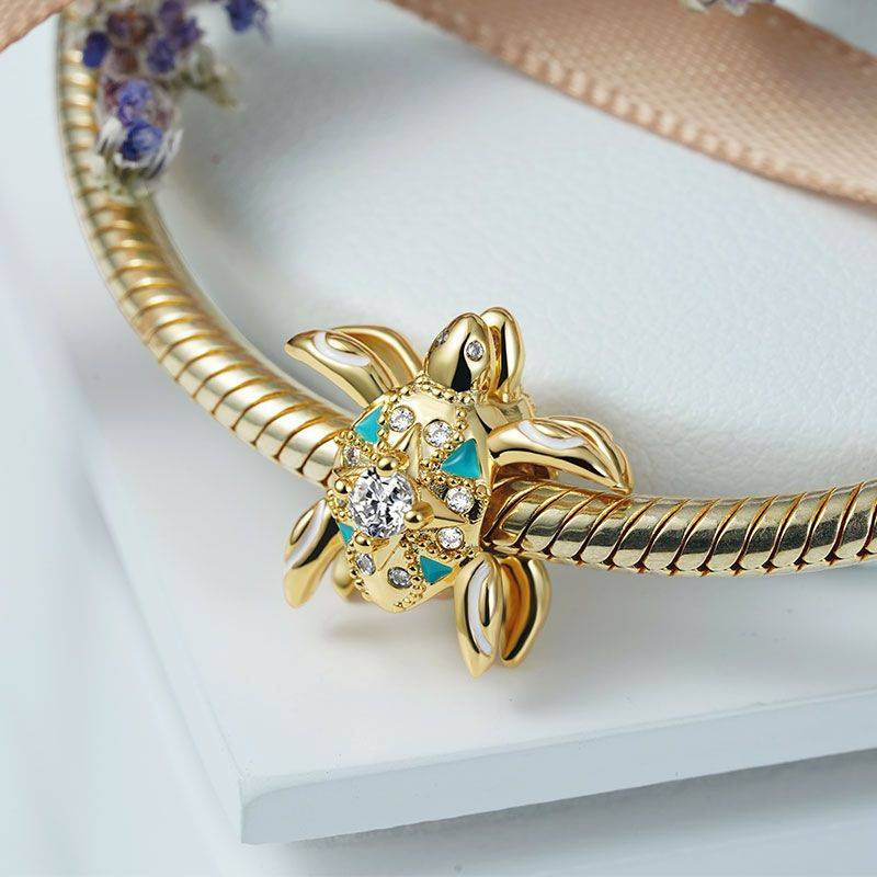 Gnoce Double-sided Turtle Summer Friends Charm