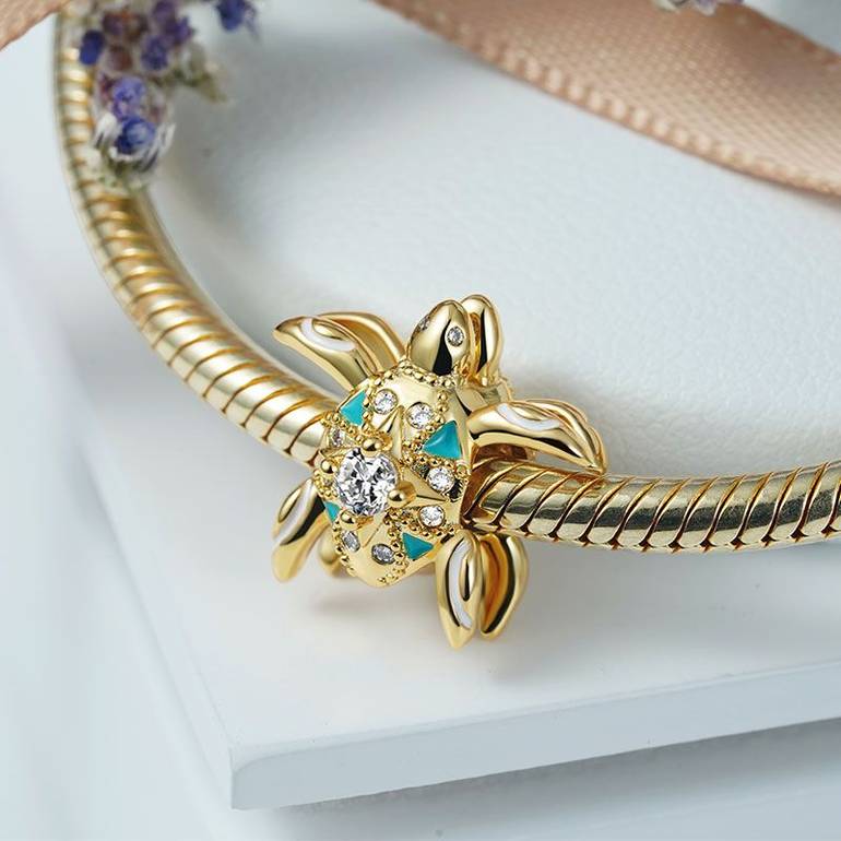 Gnoce Double-sided Turtle Summer Friends Charm