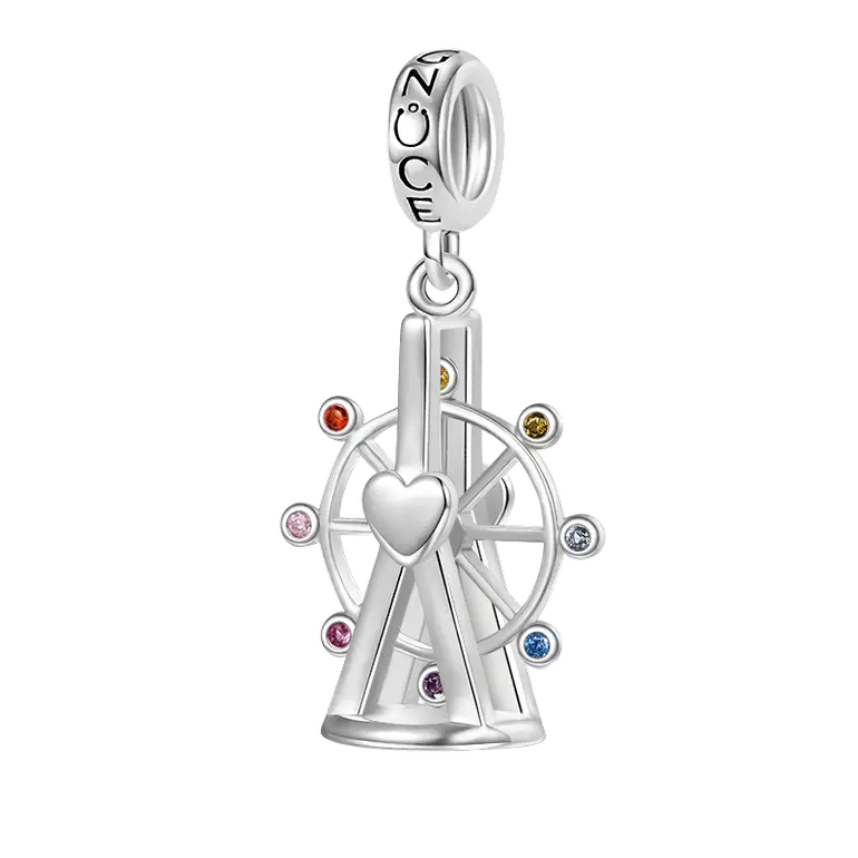 Gnoce Best Moment Ferris Wheel Pendant Dangle Cham