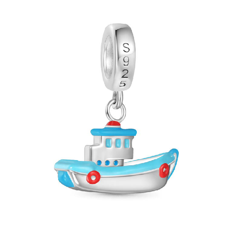 Gnoce Miniature Fishing Boat Pendant Dangle Charm