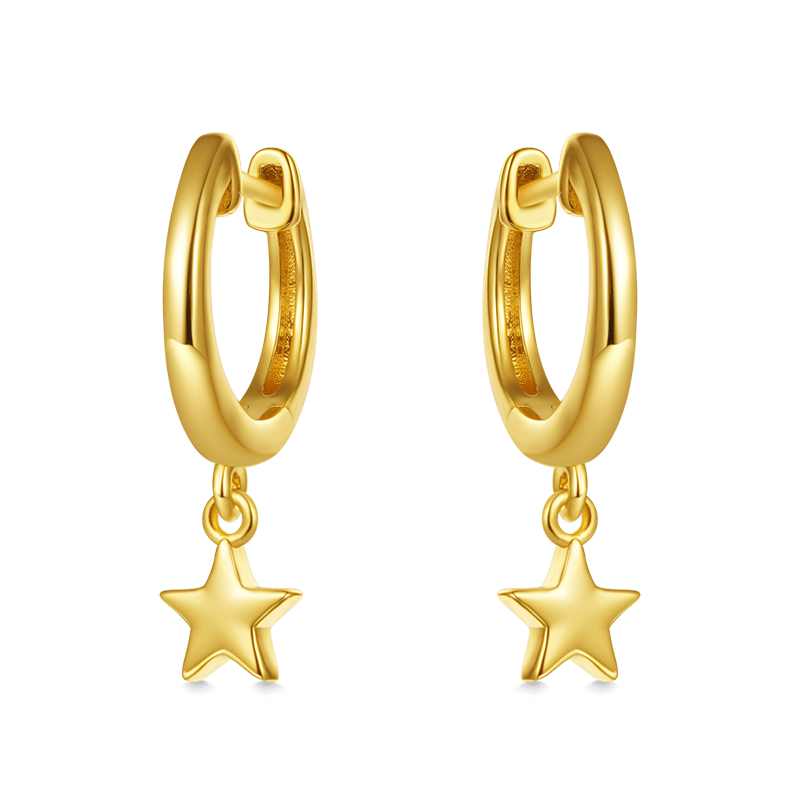 Gnoce Star Dangling Dangle Earrings