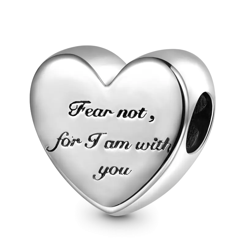 Gnoce Sparkling Bible Heart Charm
