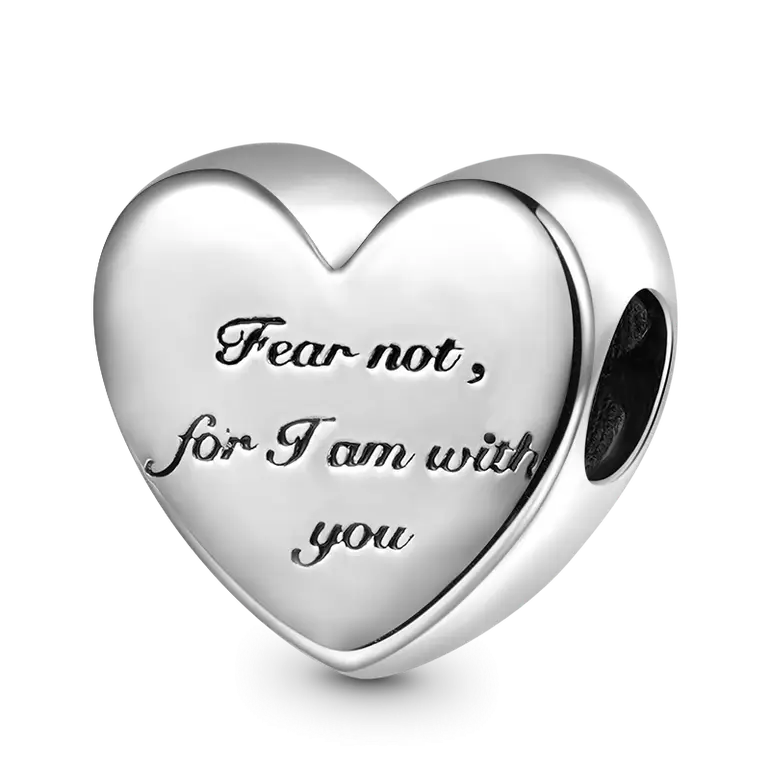 Gnoce Sparkling Bible Heart Charm
