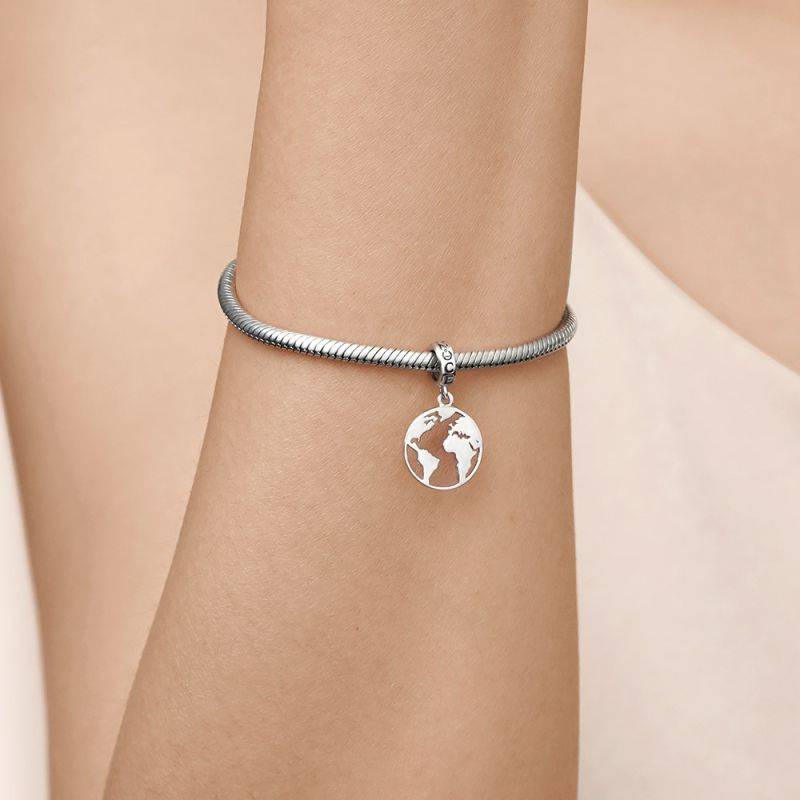 Gnoce Sparkling Earth Pendant Dangle Charm