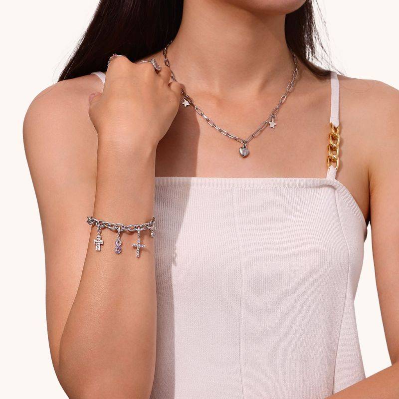 Gnoce Infinity Love Clasp Clusters Charm
