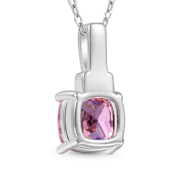 Gnoce Square-shaped Birthstone Dangle Necklaces
