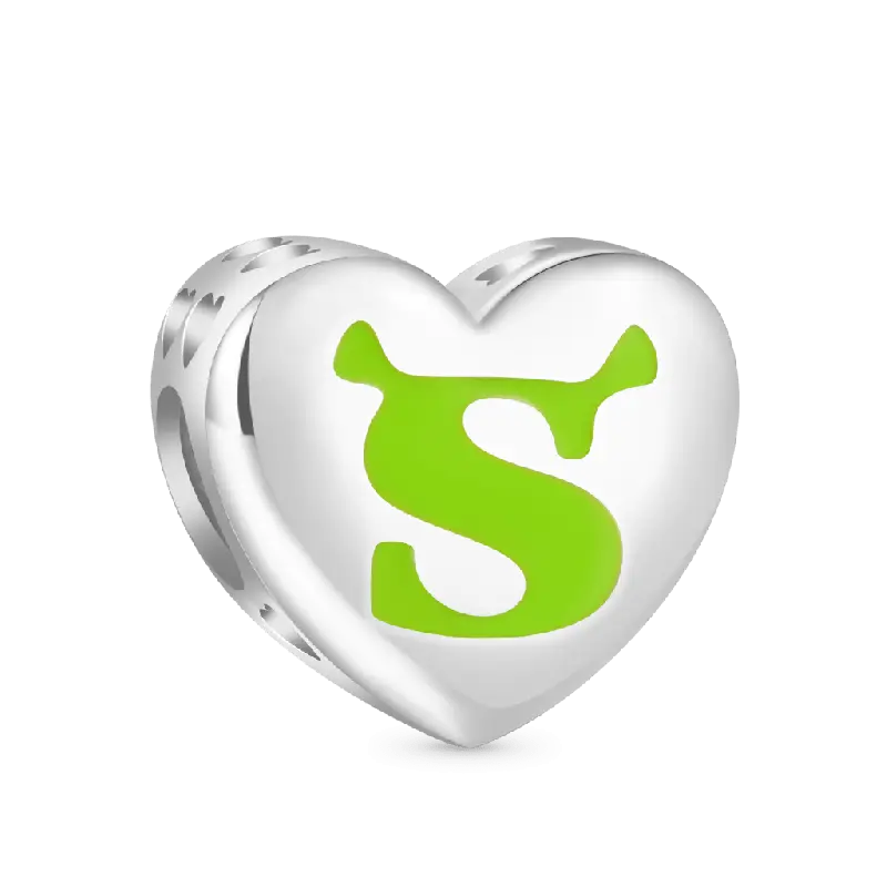 Gnoce Shrek & Fiona Heart Charm