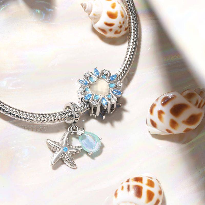 Gnoce Ocean Starfish Pendant Dangle Charm
