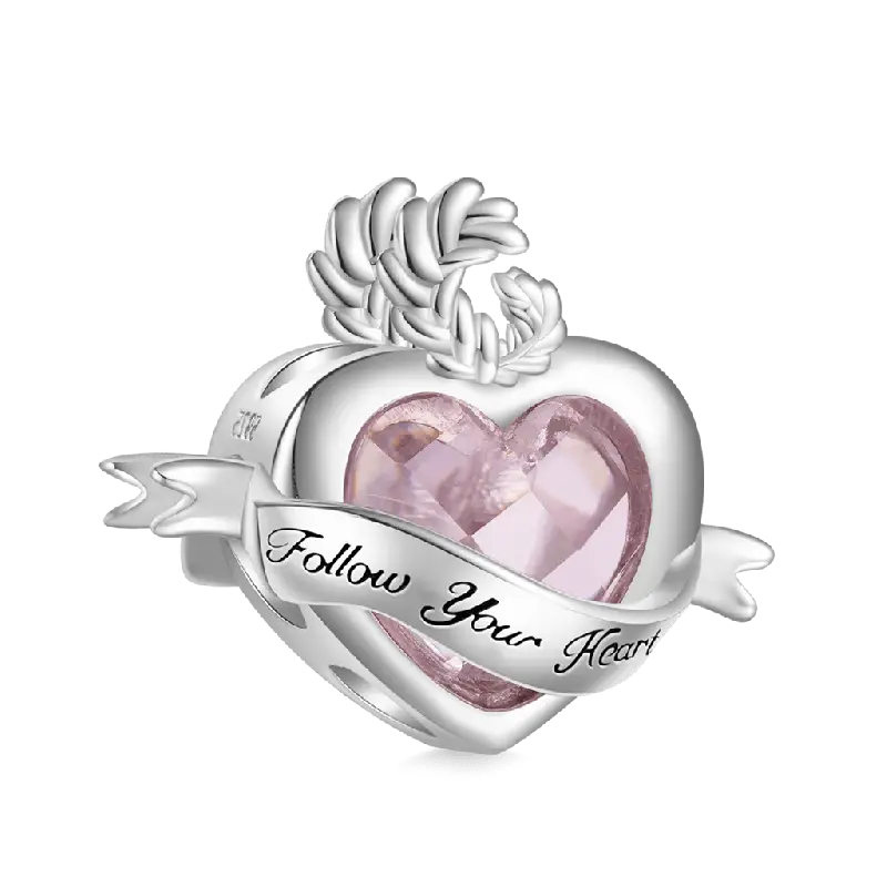 Gnoce Elegant Follow Your Heart Charm