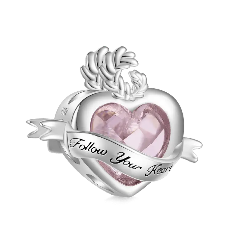 Gnoce Elegant Follow Your Heart Charm