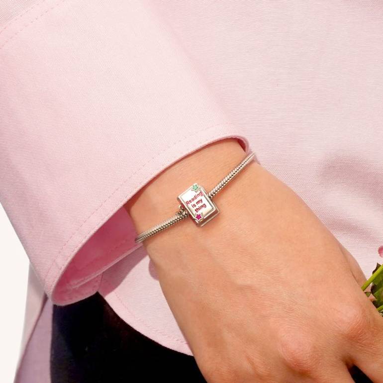 Gnoce 'Reading is my thing' Book Charm