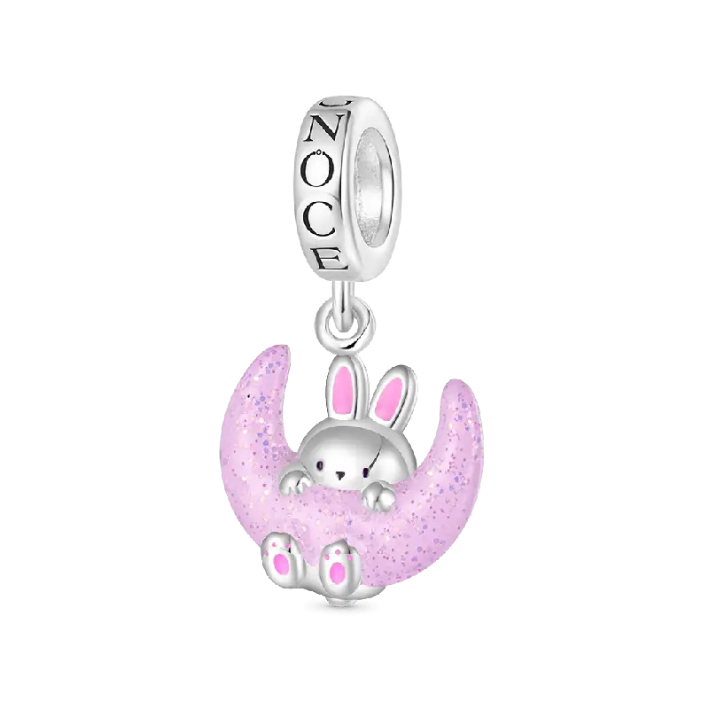 Gnoce Glow-in-the-Dark Chilan the Moon Rabbit Pendant Dangle Charm