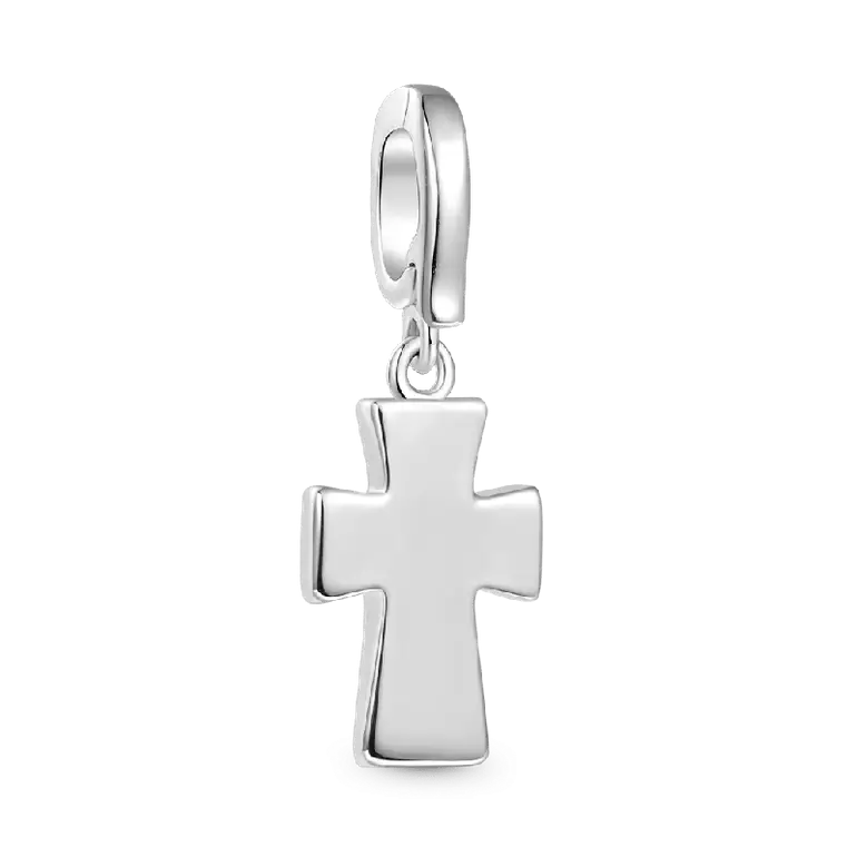 Gnoce 'With you wherever you go' Religious Cross Clasp Clusters Charm