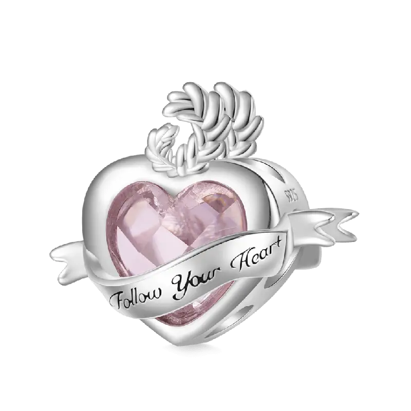Gnoce Elegant Follow Your Heart Charm