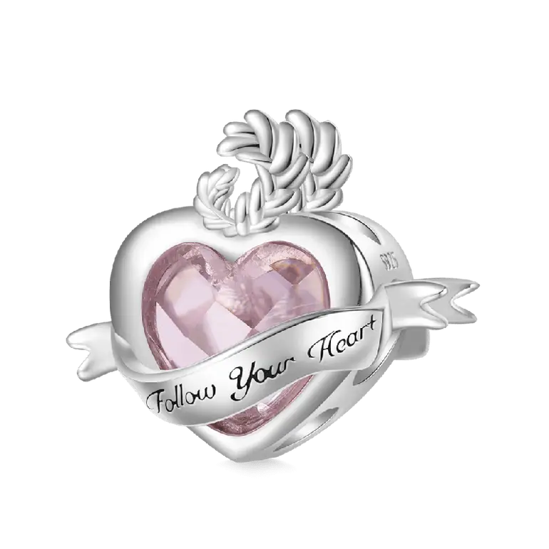 Gnoce Elegant Follow Your Heart Charm