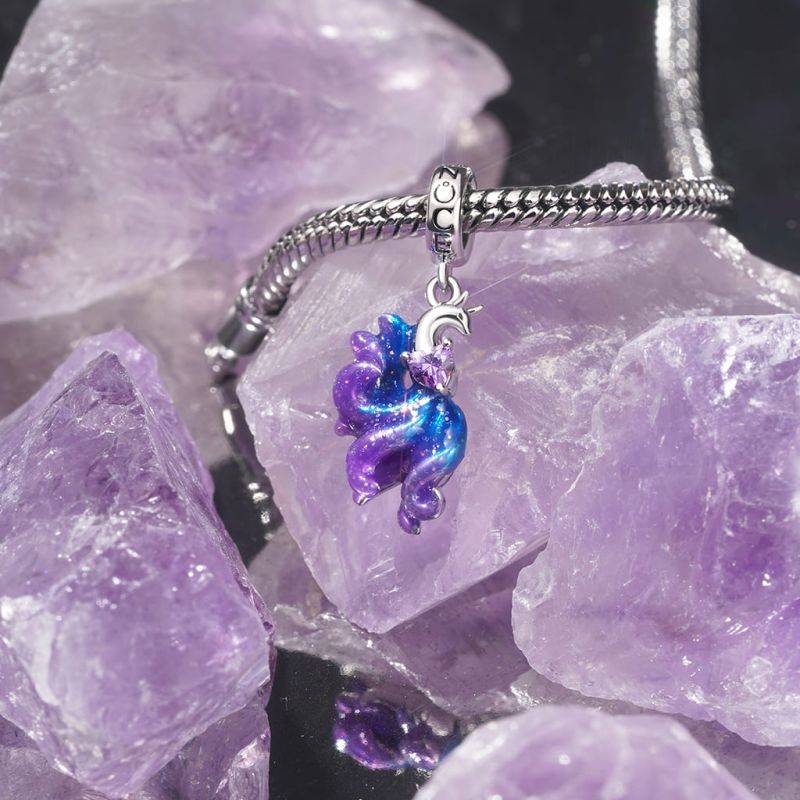 Gnoce Nine Tailed Fox Pendant Dangle Charm