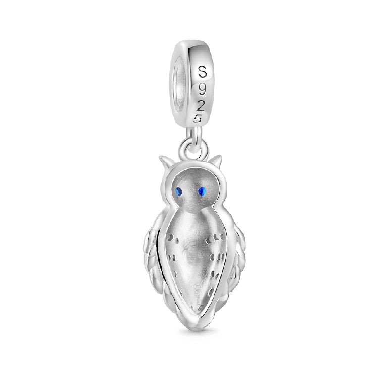Gnoce Hollow Owl Wings Light Shadow Pendant Dangle Charm