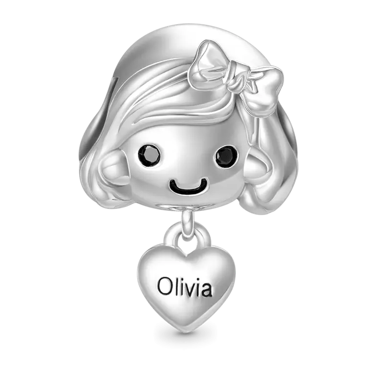 Gnoce Love Little Girl Engravable Charm