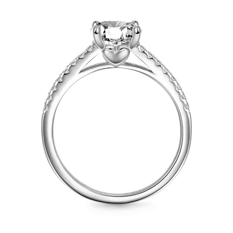 Gnoce Sky Blue Three-Stone Engagement Ring