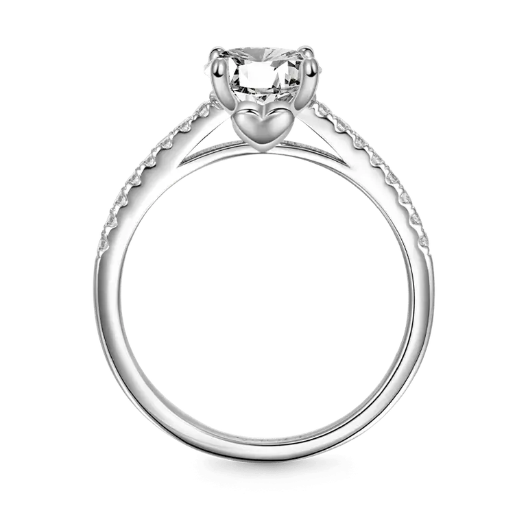 Gnoce Sky Blue Three-Stone Engagement Ring