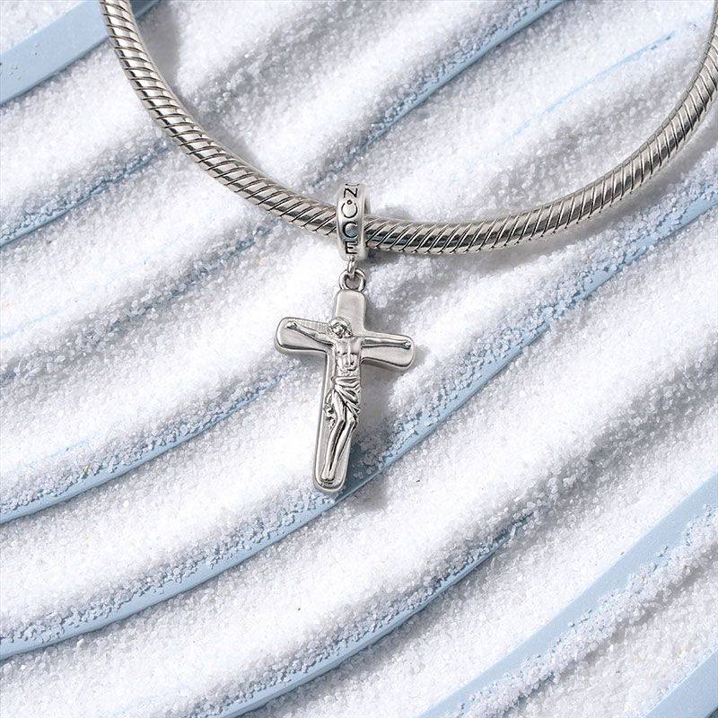 Gnoce Cross with Jesus Christ Pendant Dangle Charm