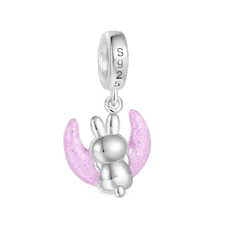Gnoce Glow-in-the-Dark Chilan the Moon Rabbit Pendant Dangle Charm