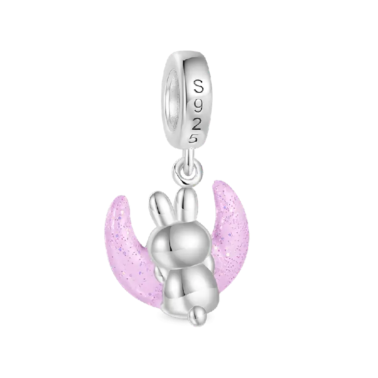 Gnoce Glow-in-the-Dark Chilan the Moon Rabbit Pendant Dangle Charm