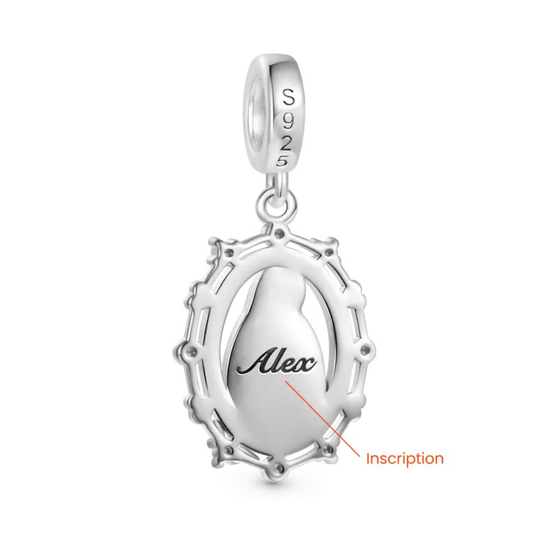 Gnoce Religious Virgin Mary Birthstone Pendant Dangle Charm