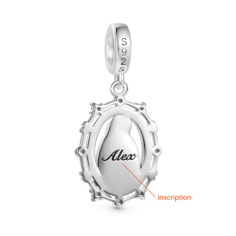 Gnoce Religious Virgin Mary Birthstone Pendant Dangle Charm