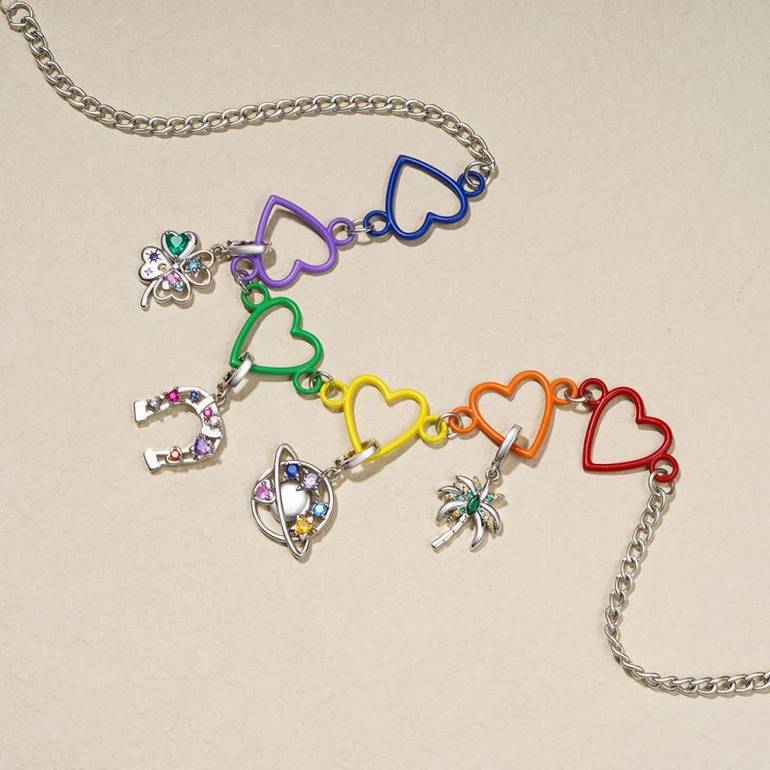 Gnoce Color Planet Clasp Clusters Charm
